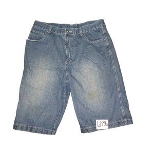 Vintage Joker Brand Men's 36 Blue Jean Denim Dark Wash Skate Casual Baggy Shorts